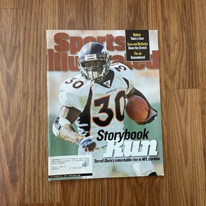 Denver Broncos Terrell Davis NFL FOOTBALL 1998 Sports Illustrated Magazine!
