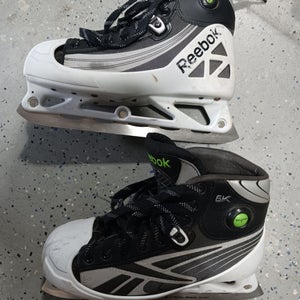 Senior Used Reebok 6K Hockey Goalie Skates Regular Width Size 6