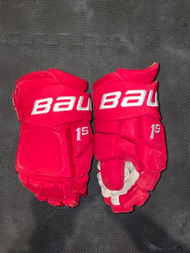 Bauer Supreme 1S Gloves Detroit Red Wings 14" Pro Stock