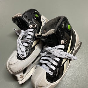 Used Reebok Regular Width Size 7.5 10k Hockey Goalie Skates