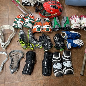 Lacrosse Gear - Heads, Elbow Pads, Gloves, Cleats, Helmet