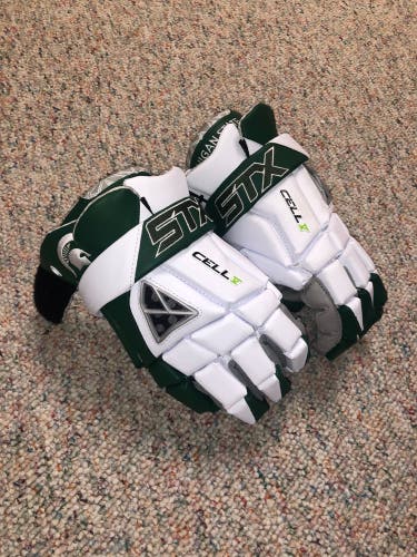 New STX Cell V Michigan State Lacrosse Gloves Size Large