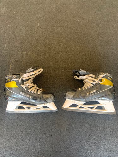 Used Bauer Regular Width  Size 9.5 Ultrasonic Hockey Goalie Skates
