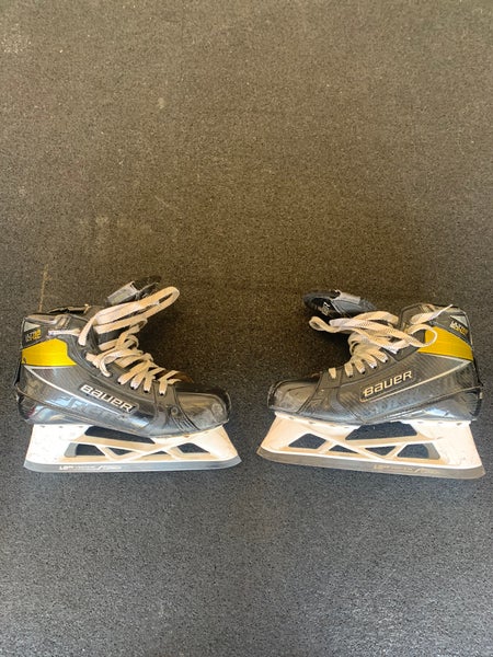 Used Bauer Regular Width Size 9.5 Ultrasonic Hockey Goalie Skates