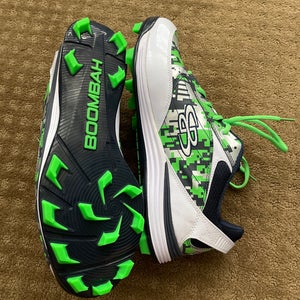 Boombah White Men's Molded Cleats Low Top