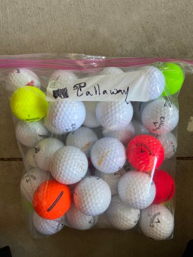 Used Callaway 50 Pack Balls
