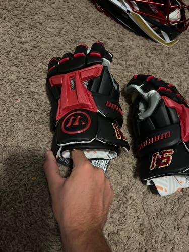 New Player's Warrior 12" Burn Lacrosse Gloves