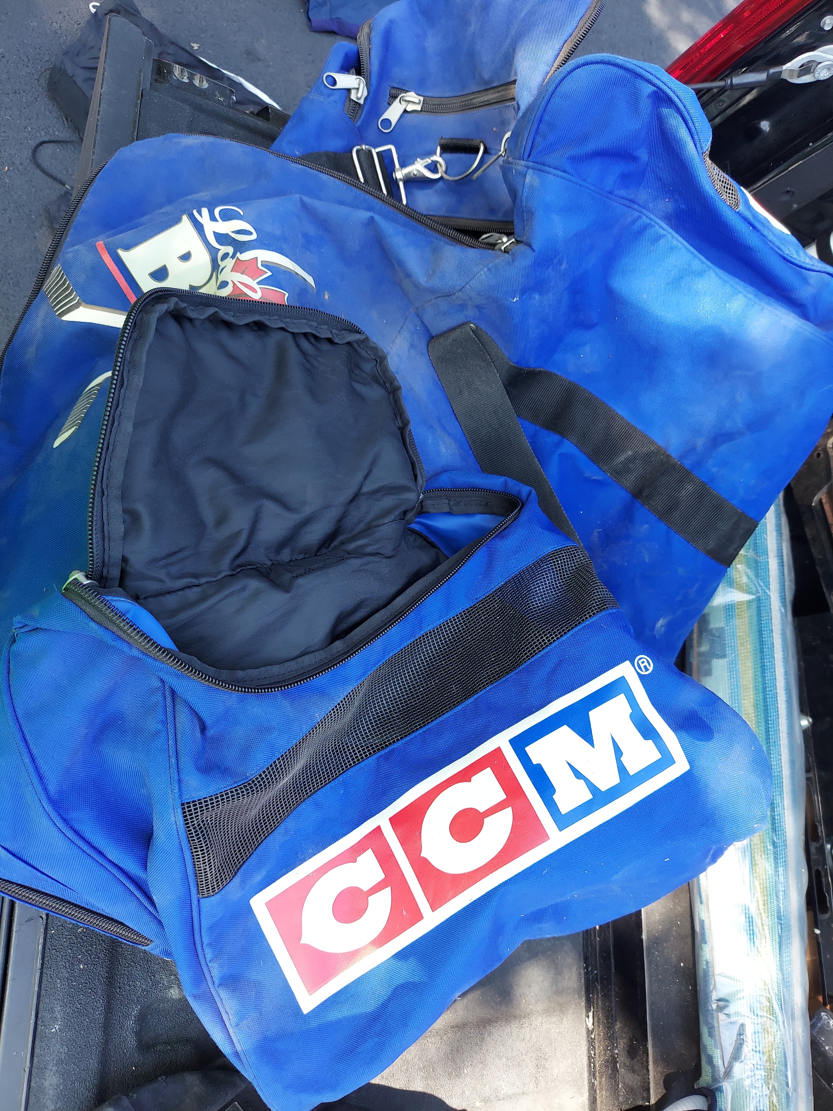 Used CCM Labatts Blue Hockey Bag