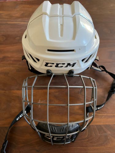 Used Small White CCM FL90 Helmet