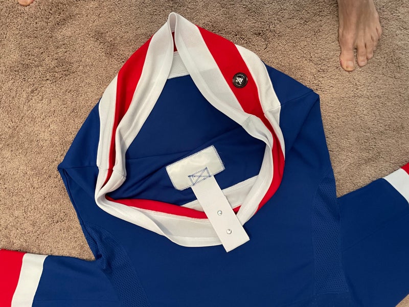 New York Rangers Authentic Blue Used Size 46 Adidas Jersey