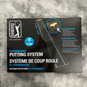 PGA Tour Performance Putting System Golf 9' Practice Putting Mat Indoor/Outdoor