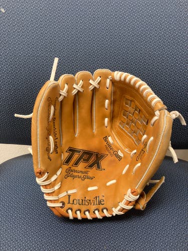 Re-laced/reconditioned Louisville Slugger TPX Youth Infield/Pitcher’s glove-10.5’ LHT
