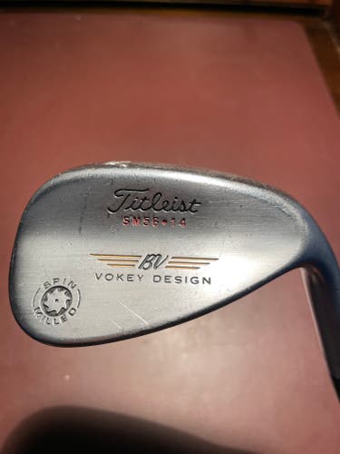 Men's Used Titleist Right Handed BV Vokey Spin Milled Wedge Flex 56 Degree Steel Shaft