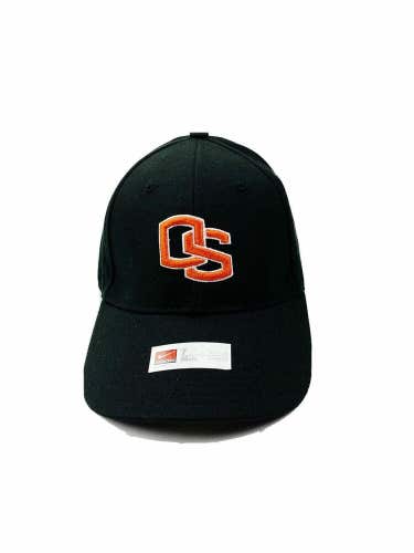 Nike Team Oregon State Beavers Fitted Cap Men's Hat Size 7 1/8 Black 299375