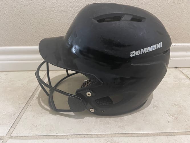Used 6 3/8-7 1/8 DeMarini Softball Batting Helmet