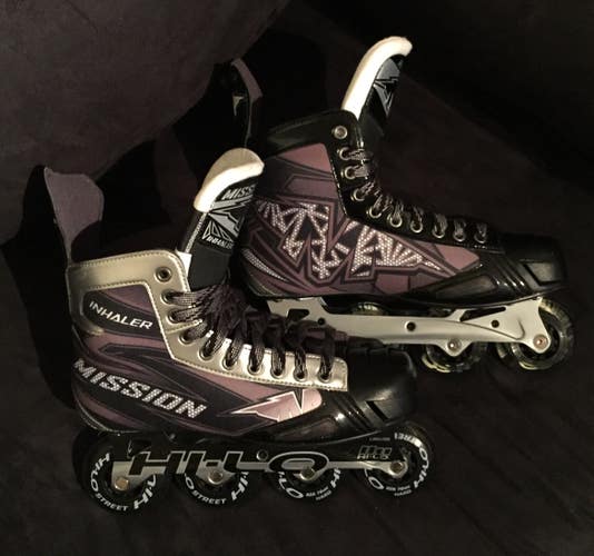 New Mission Inhaler NLS6 Inline Hockey Skates Size 10E