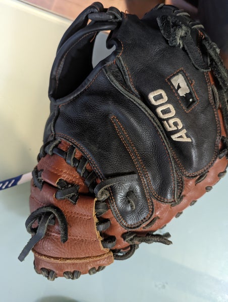 Used Wilson Right Hand Throw Catcher's A500 Baseball Glove 32"