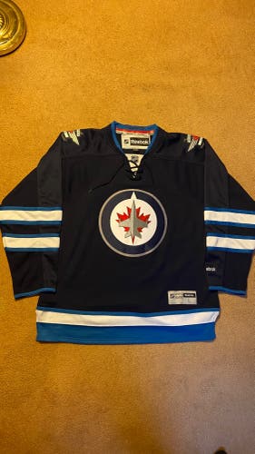 Winnipeg Jets Reebok Premier Jersey Size L MSRP $130