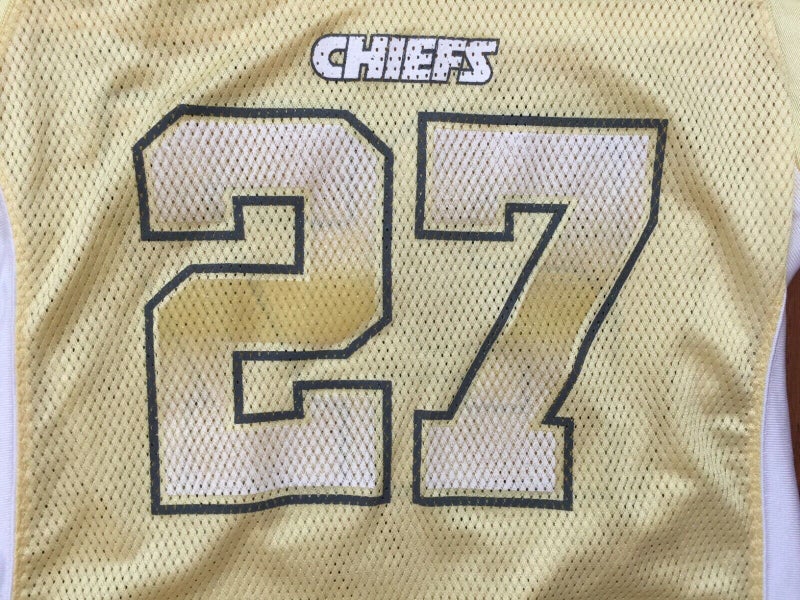 Kansas City Chiefs Larry Johnson #27 NFL FOOTBALL Women's Cut Size Medium  Jersey