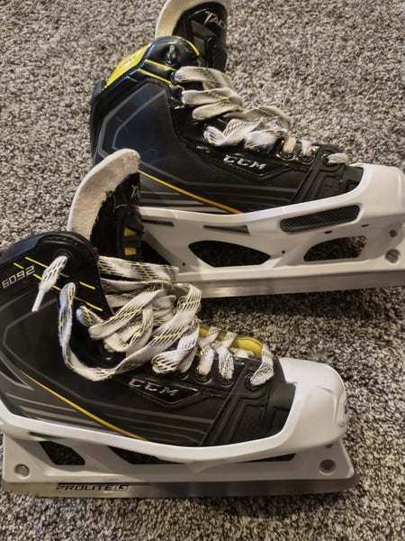 Senior Used CCM Tacks 6092 Hockey Goalie Skates Regular Width Size 8
