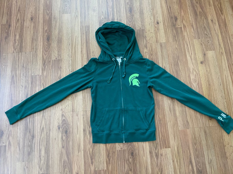 Michigan State Spartans NCAA VICTORIA'S SECRET PINK Women's Size Small  Hoodie! | SidelineSwap