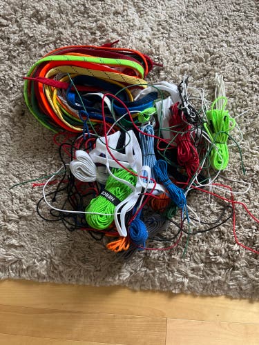 Random bag of lacrosse stringing supplies. (read Description)