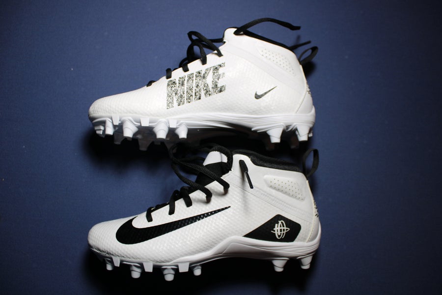 Nike Huarache 7 Varsity Lax Black/ White Molded Mid Top Cleats