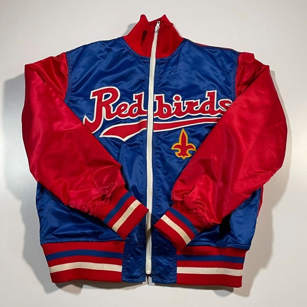 90's Louisville Cardinals Red Satin Jacket