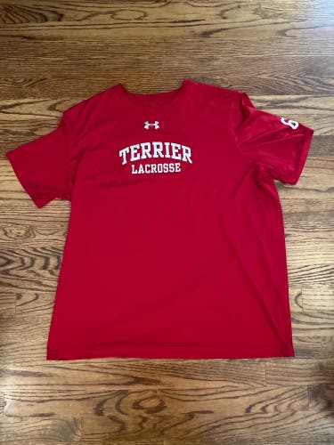 Boston University Lacrosse team issued shirt