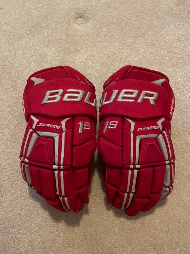USED Bauer Supreme 1S Pro Stock University Of Ohio State 15” Gloves