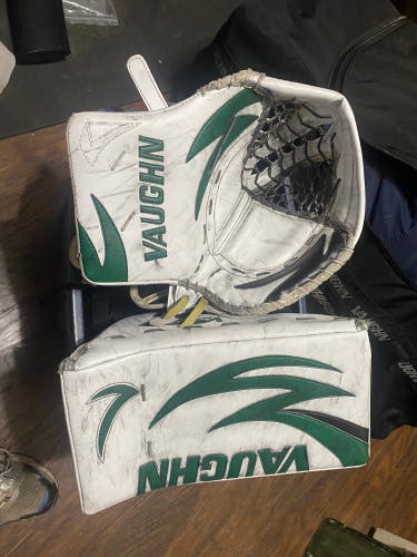 Used Regular Pro Stock Goalie Set Pro Stock From Dallas Stars Organization