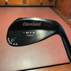 Men's Used Cleveland Right Handed 588 RTX 2.0 Black Satin Wedge Wedge Flex 56 Degree Steel Shaft
