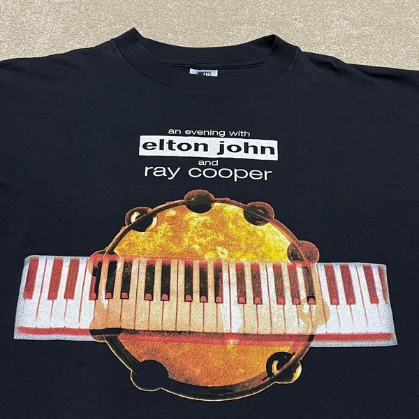 ELTON JOHN BASEBALL VINTAGE GRAPHIC TEE