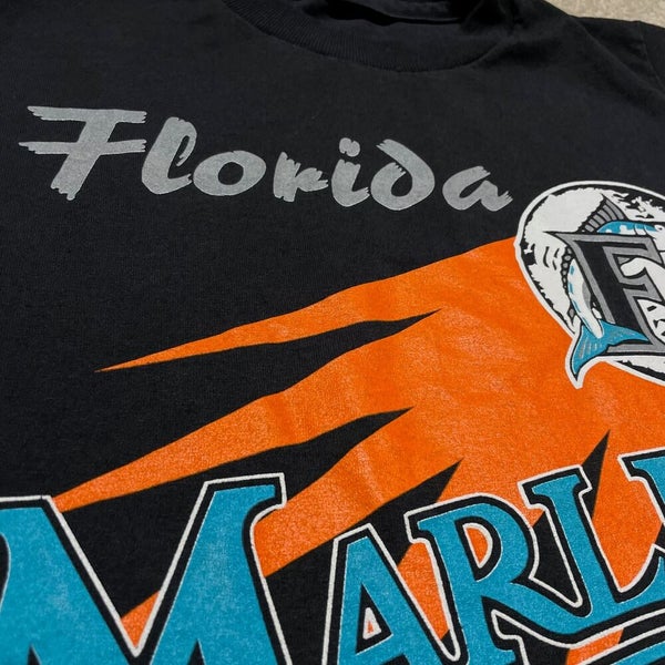 Florida Marlins Shirt Black Miami Teal Baseball jersey hat jacket 90s VTG