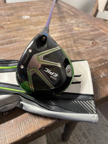 Men's Right Handed Stiff Flex GBB Epic Driver with Oban Kiyoshi Purple 04 Flex 65 Grams