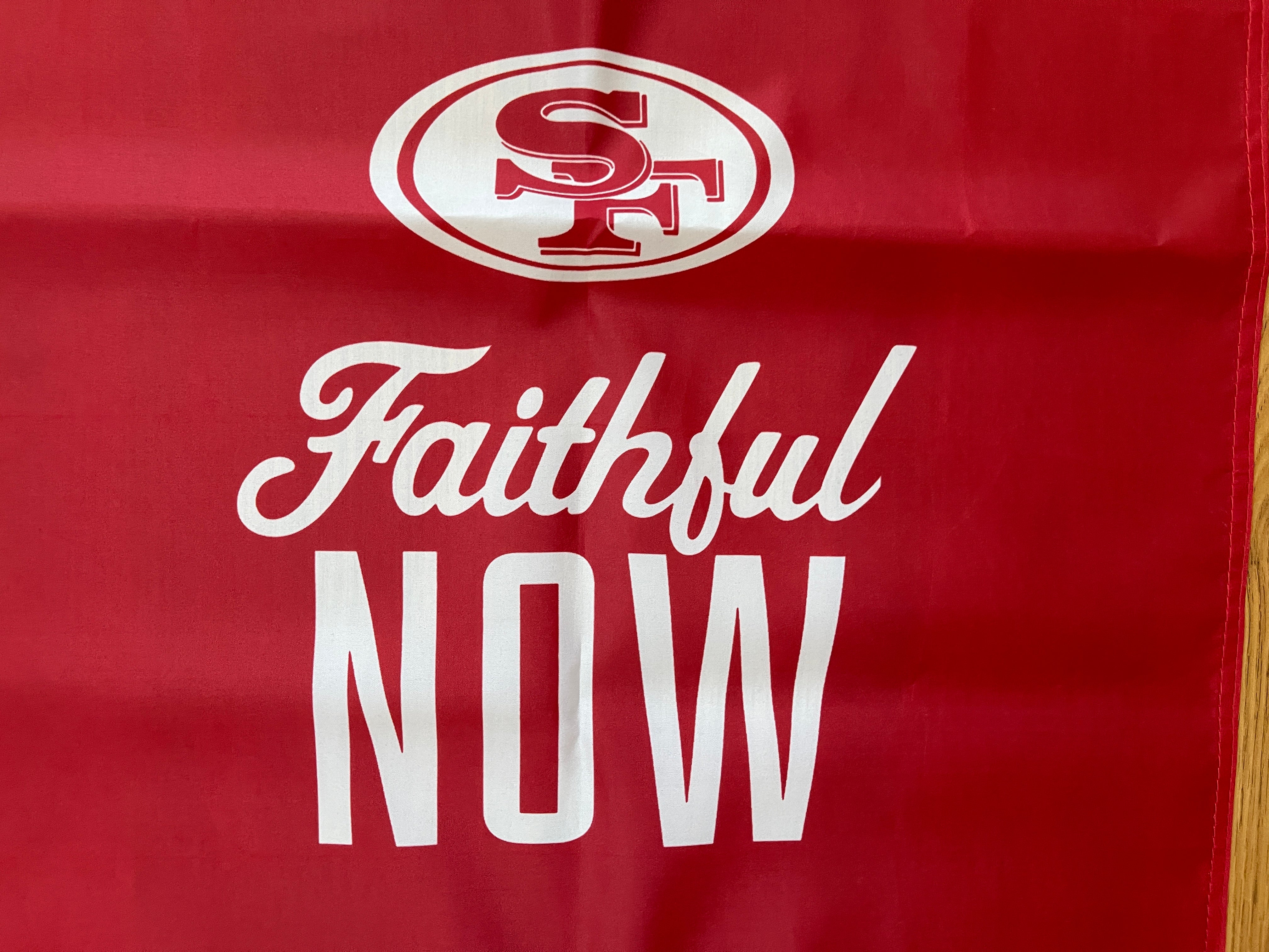 San Francisco 49ers Tom Rathman NFL FOOTBALL SUPER AWESOME 2017 SGA Rally  Towel!