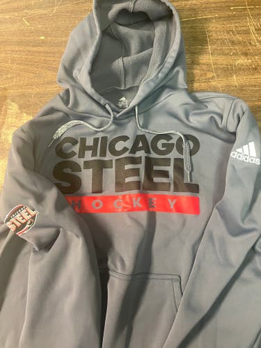 Gray Used Large Adidas Chicago Steel Sweatshirt size L