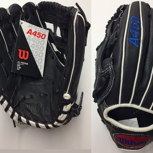2023 Wilson A450 Outfield Glove 12" WBW10017712 Baseball Left Hand Throw Youth