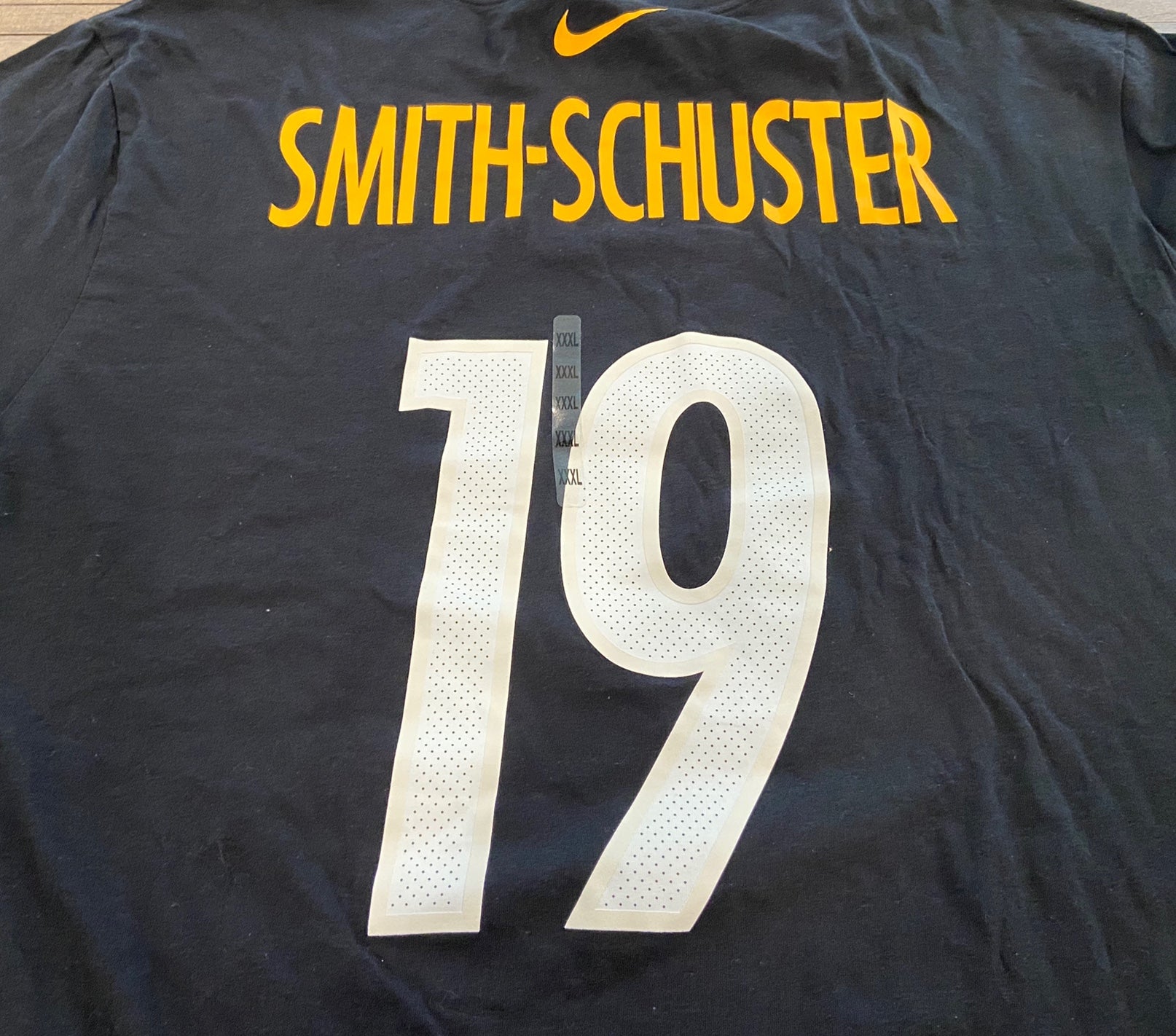 Nike Team Apparel Pittsburgh Steelers #19 Smith Schuster Jersey Size Large  New