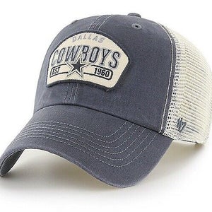 2022 Dallas Cowboys '47 Brand NFL Penwald Clean Up Mesh Snapback Hat Dad Cap