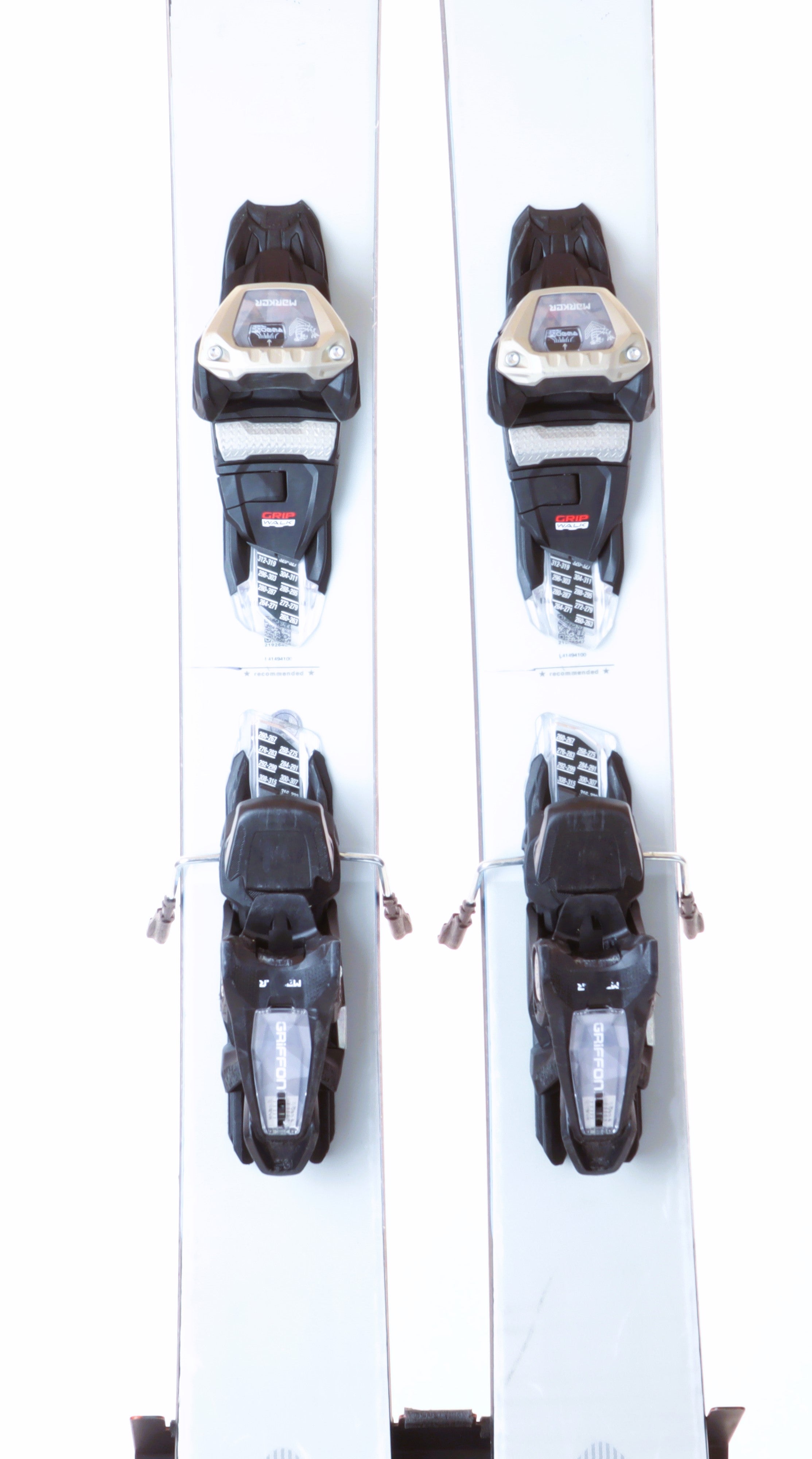 Used 2021 Salomon QST Blank skis w/ Marker Griffon 13