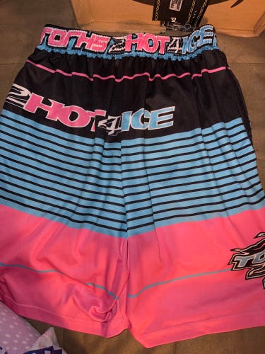 5 Pair TORHS Roller hockey shorts large pink blue 2 hot 4 Ice
