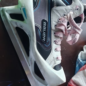 Used Bauer Reactor 5000 Hockey Goalie Skates Regular Width Size 5