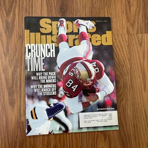 San Francisco 49ers Brent Jones NFL FOOTBALL 1998 Sports Illustrated Magazine!