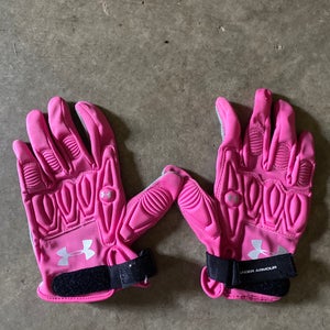 Used Womens Lacrosse Under Armour Gloves