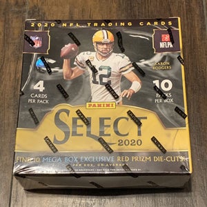 2020 Panini Select NFL Football Walmart Sealed 10 Pack Trading Card Mega Box