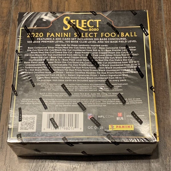 2020 Panini Select NFL Football Walmart Sealed 10 Pack Trading Card Mega Box