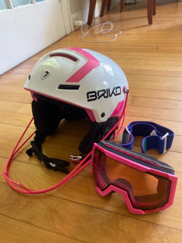 Briko Slalom Helmet With Matching Goggles