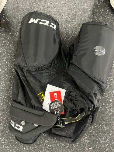 Black New Senior Medium CCM Tacks 7092 Hockey Pants Pro Stock
