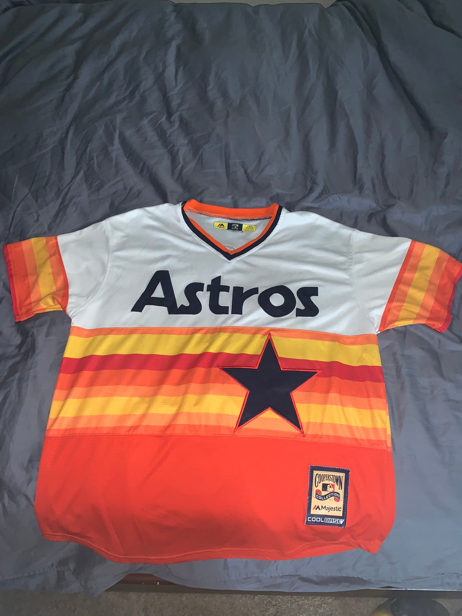 MAJESTIC  DALLAS KEUCHEL Houston Astros Away Baseball Jersey